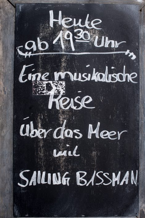 The Sailing Bassmann, Segeltour, Segeltörn, Konzert